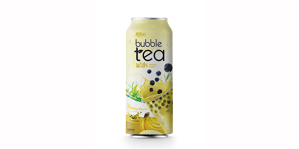 Rita Brand Milk Tea Banana Flavor 500ml Can